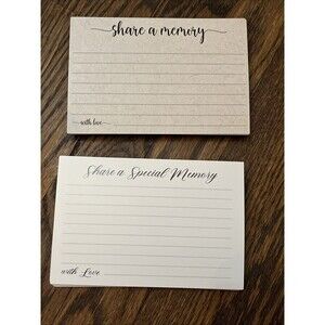78 Share a Memory Card 4x6 Celebration of Life Birthday Anniversary Holidays